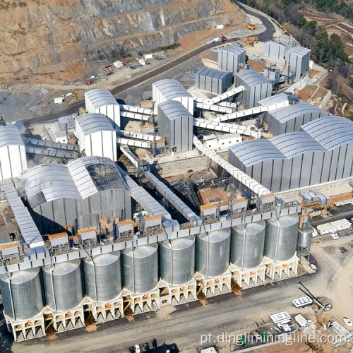 Linha de produção de areia e cascalho 4M TPA Dolomita
